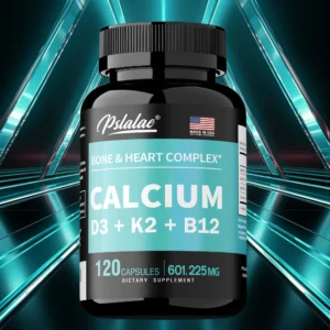 4-in-1 Calcium Supplement with Vitamin D3 K2 B12 - Supports Bones, Teeth, Heart and Immune System Function