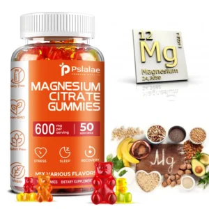Magnesium Citrate Supplement - Relieve Stress, Sleep Health, Support Heart, Bone, Muscle, Nervous System Health Gummies