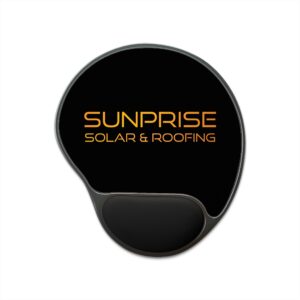 Mouse Pad with Wrist Rest — SUNPRISE Solar & Roofing Branded Ergonomic Desk Mousepad