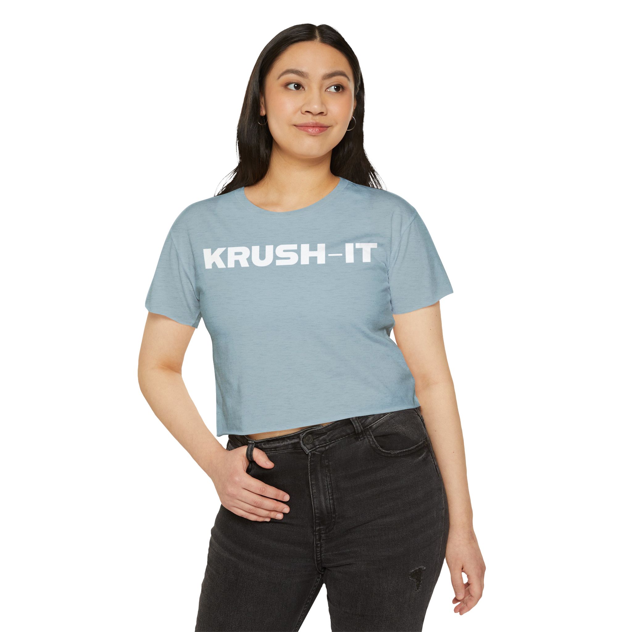 Krush-It Crop Top — Women's Motivational Festival Tee - Image 23