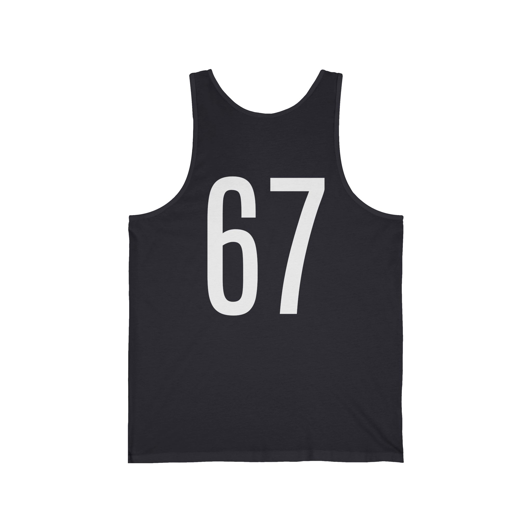 "67" Six Seven Tank Top - Bold 67 Design for Sports & Casual Wear or Whatever - Image 6