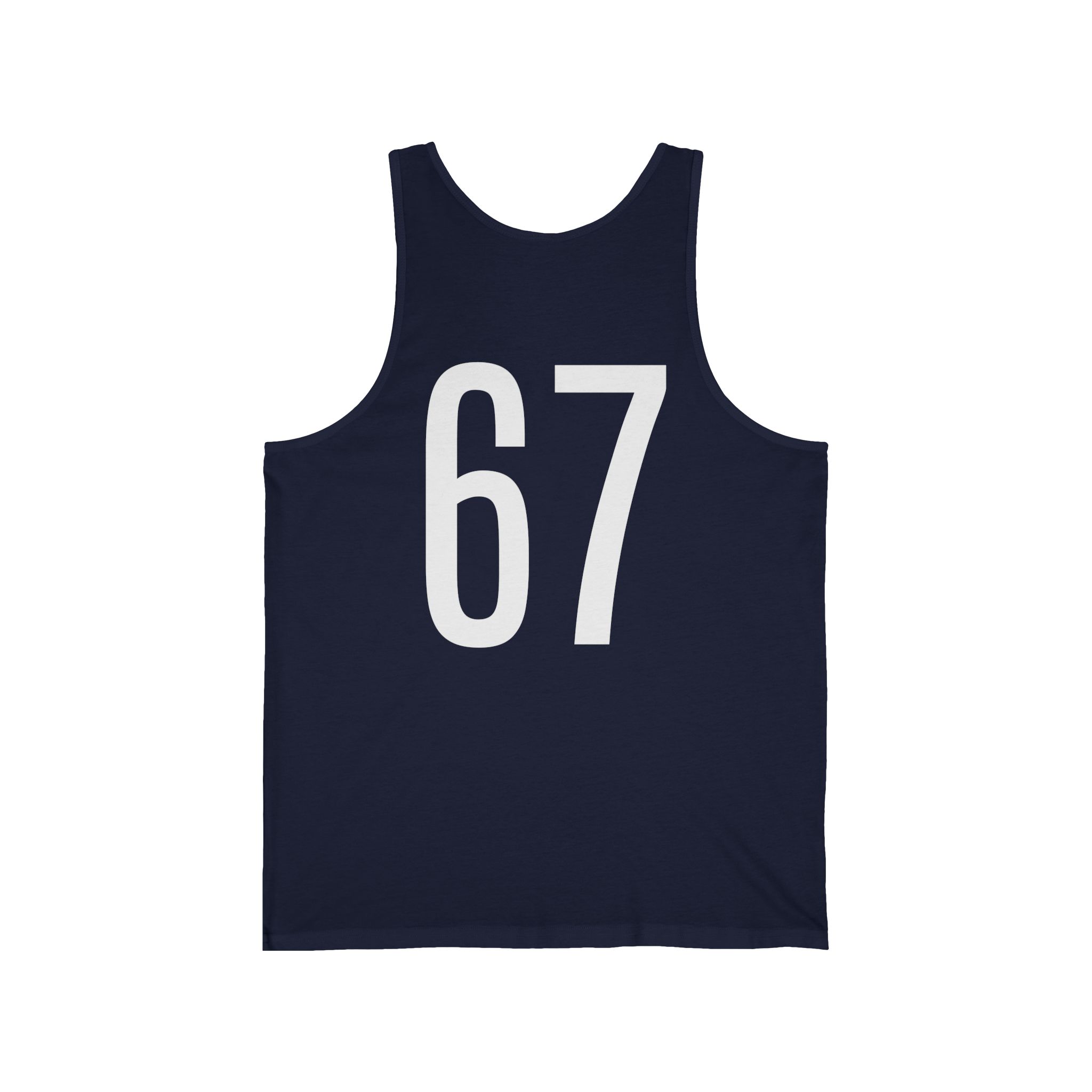 "67" Six Seven Tank Top - Bold 67 Design for Sports & Casual Wear or Whatever - Image 14