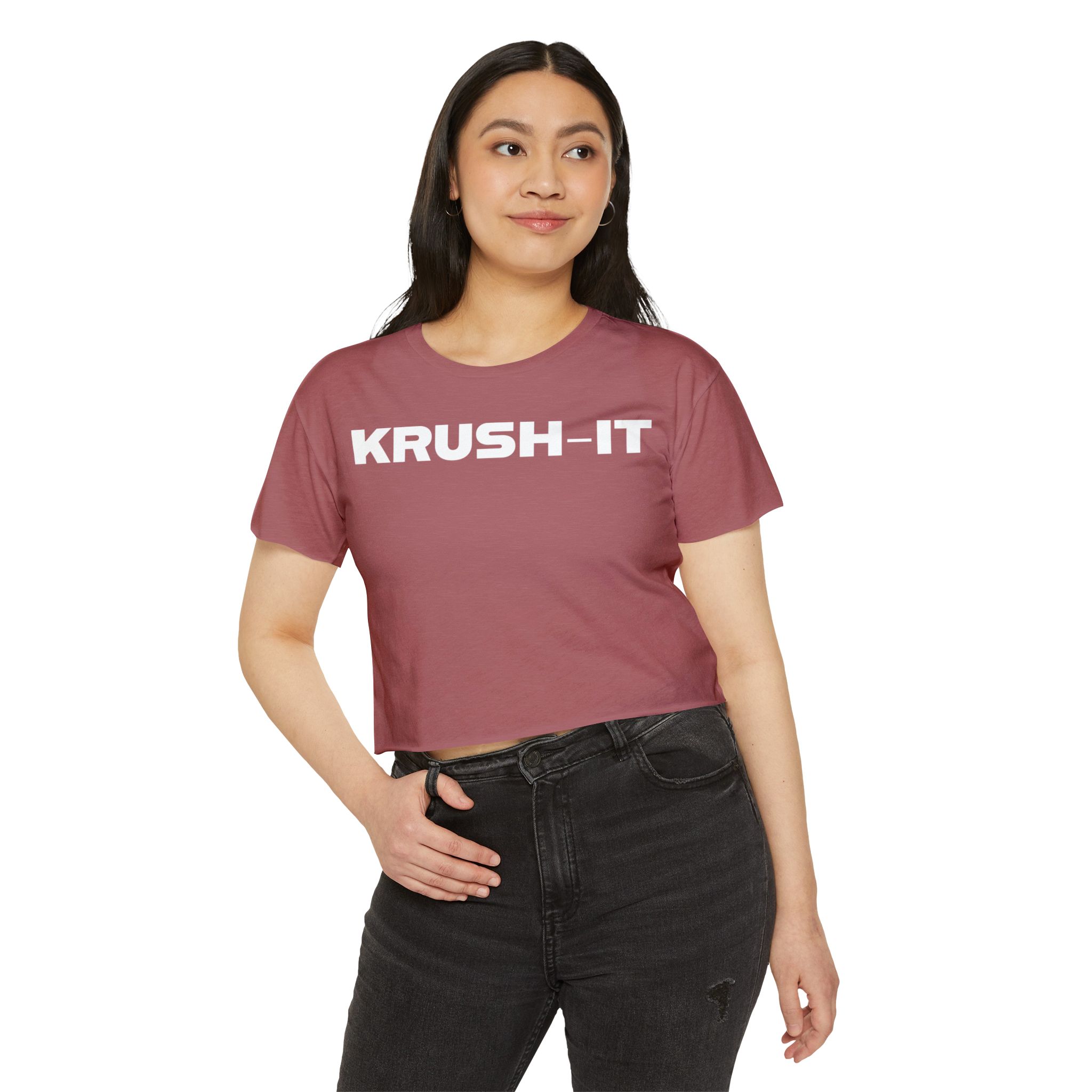 Krush-It Crop Top — Women's Motivational Festival Tee - Image 35