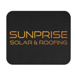 SunPrise Solar & Roofing Logo Mouse Pad — Branded Office Desk Mat