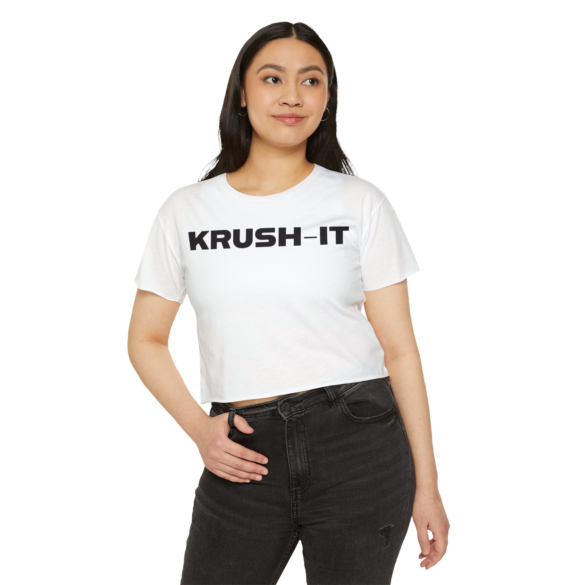 Krush-It Crop Top — Women's Motivational Festival Tee - Image 3