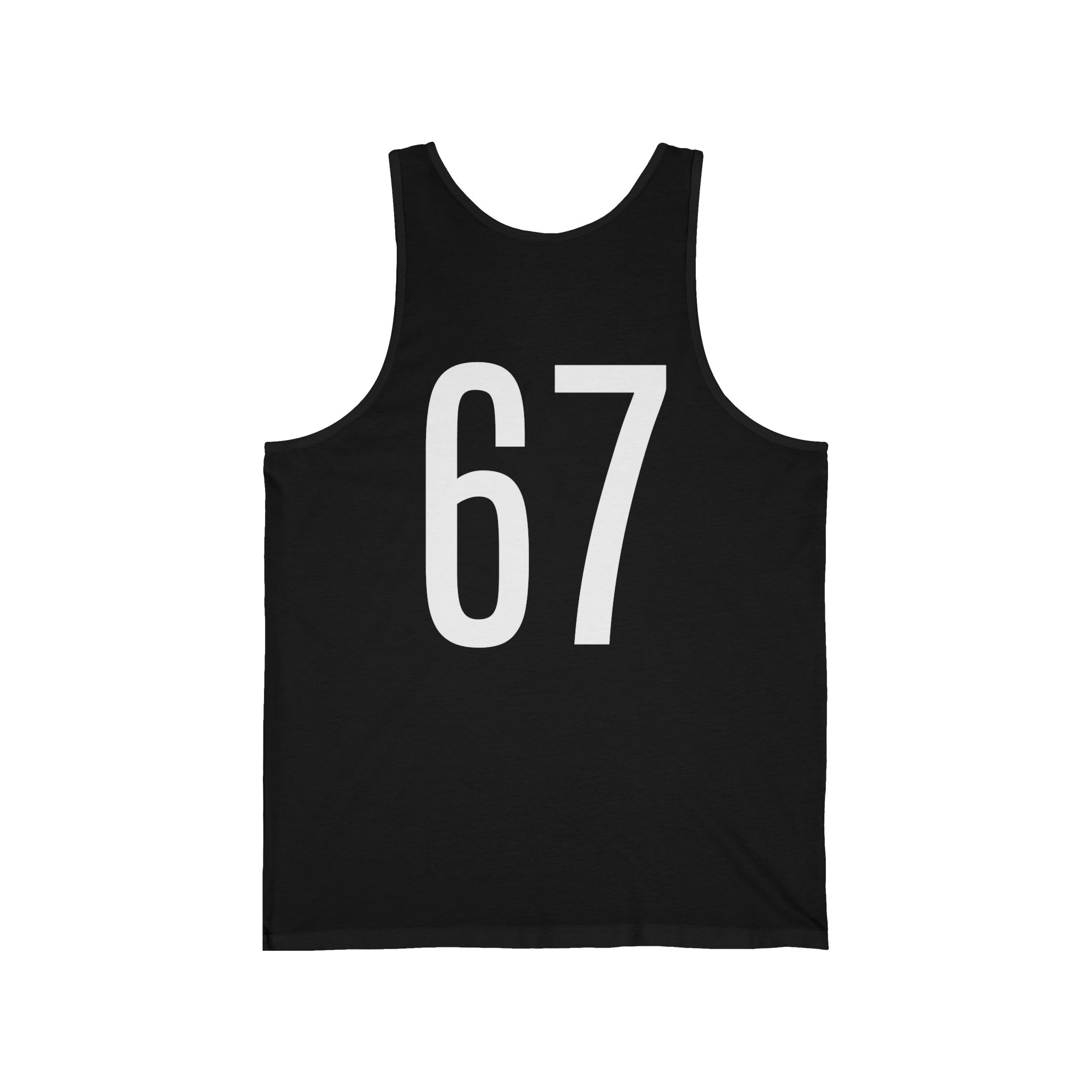 "67" Six Seven Tank Top - Bold 67 Design for Sports & Casual Wear or Whatever - Image 4