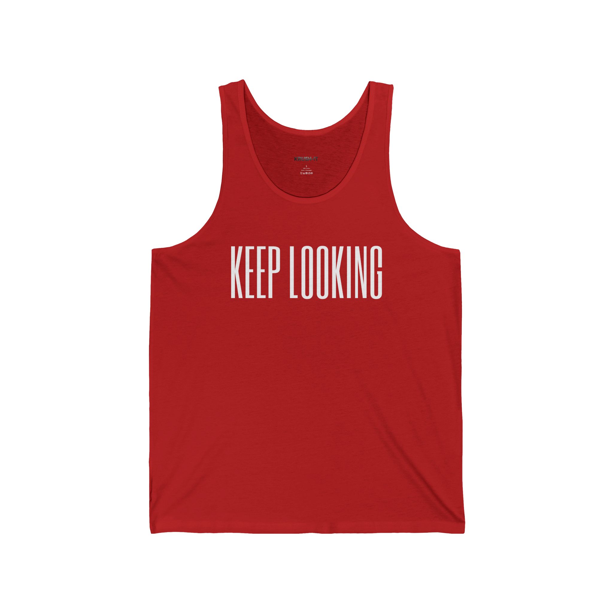 Motivational Unisex Jersey Tank - "Keep Looking" & "Krush-It" - Image 11