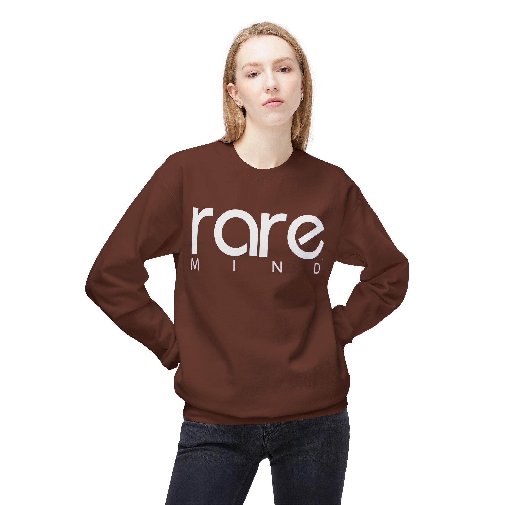Rare Mind Crewneck Sweatshirt — Minimalist Graphic Pullover - Image 7