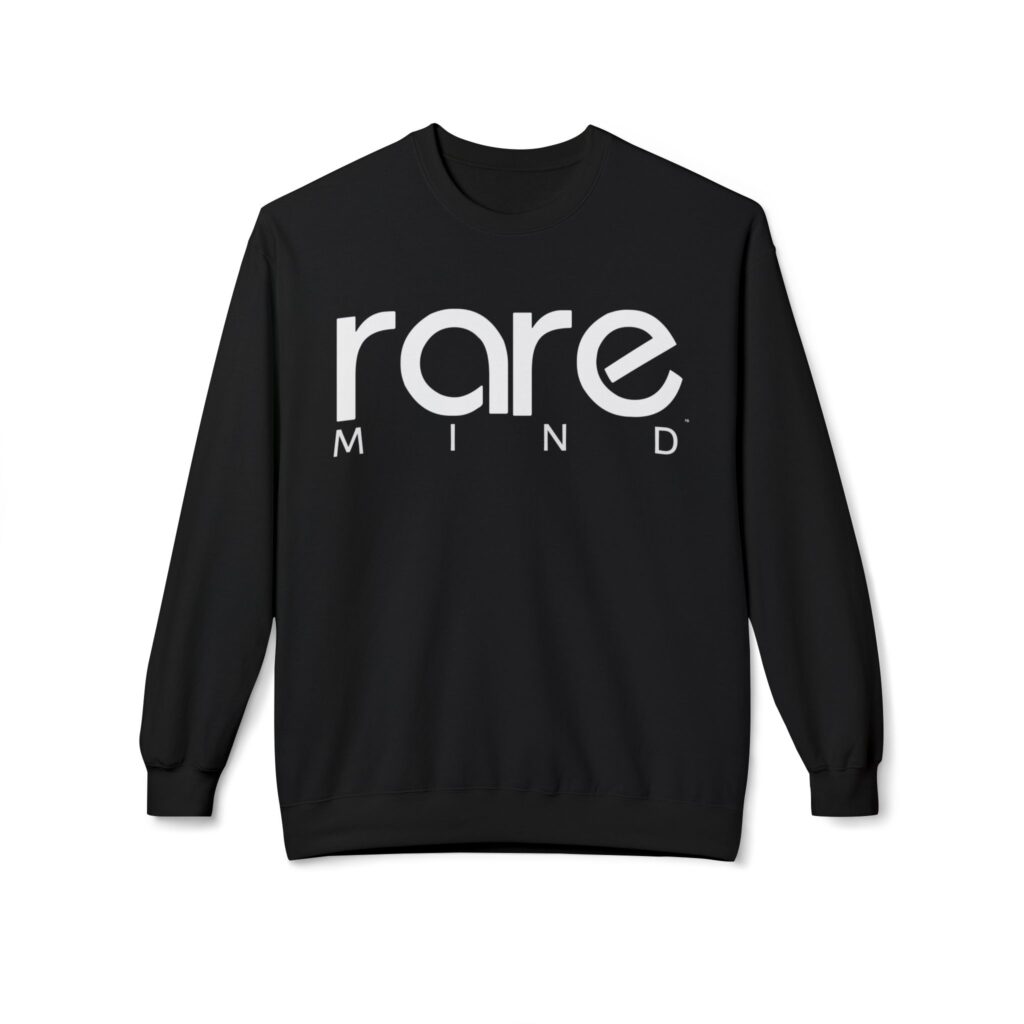 Rare Mind Crewneck Sweatshirt — Minimalist Graphic Pullover
