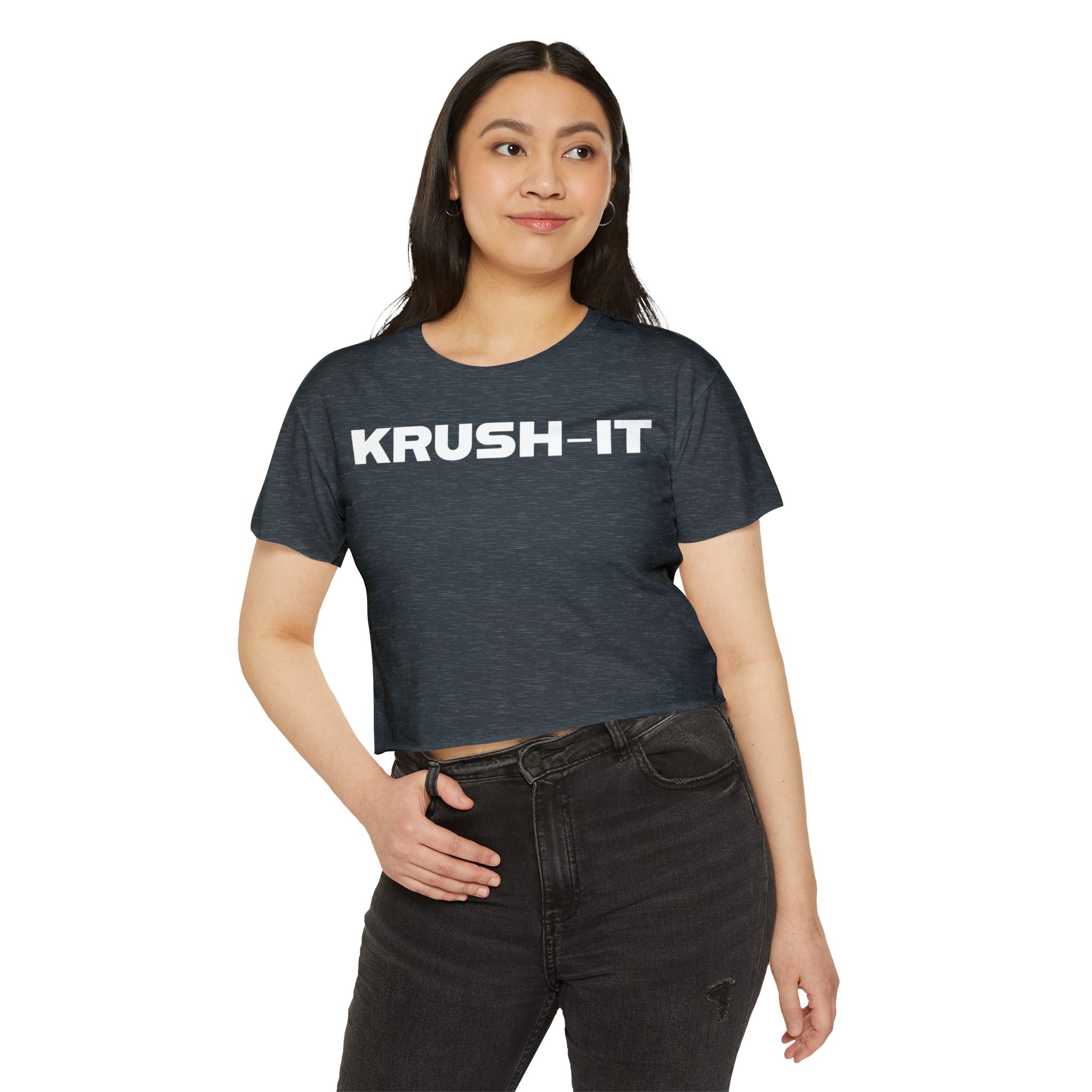 Krush-It Crop Top — Women's Motivational Festival Tee - Image 27