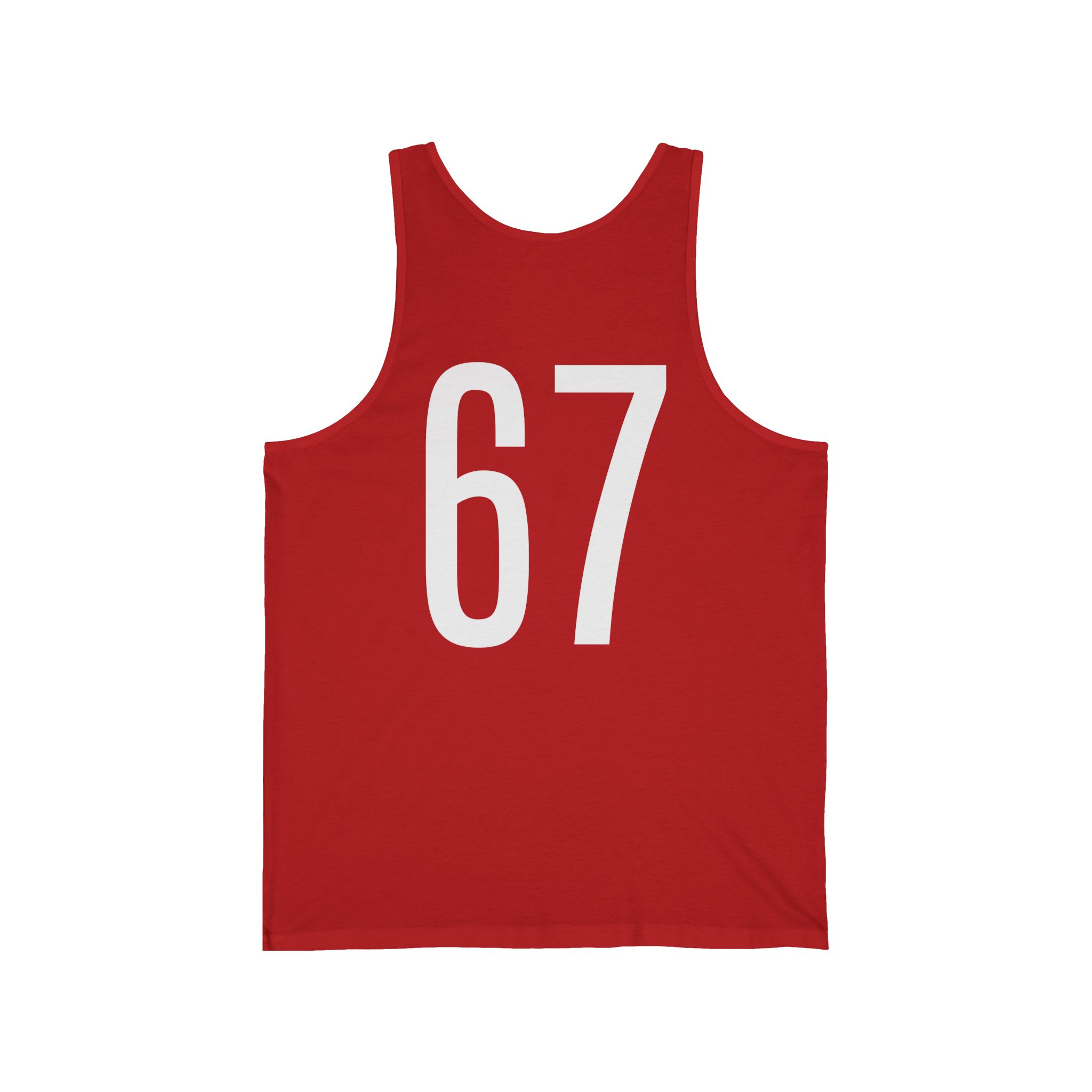 "67" Six Seven Tank Top - Bold 67 Design for Sports & Casual Wear or Whatever - Image 16