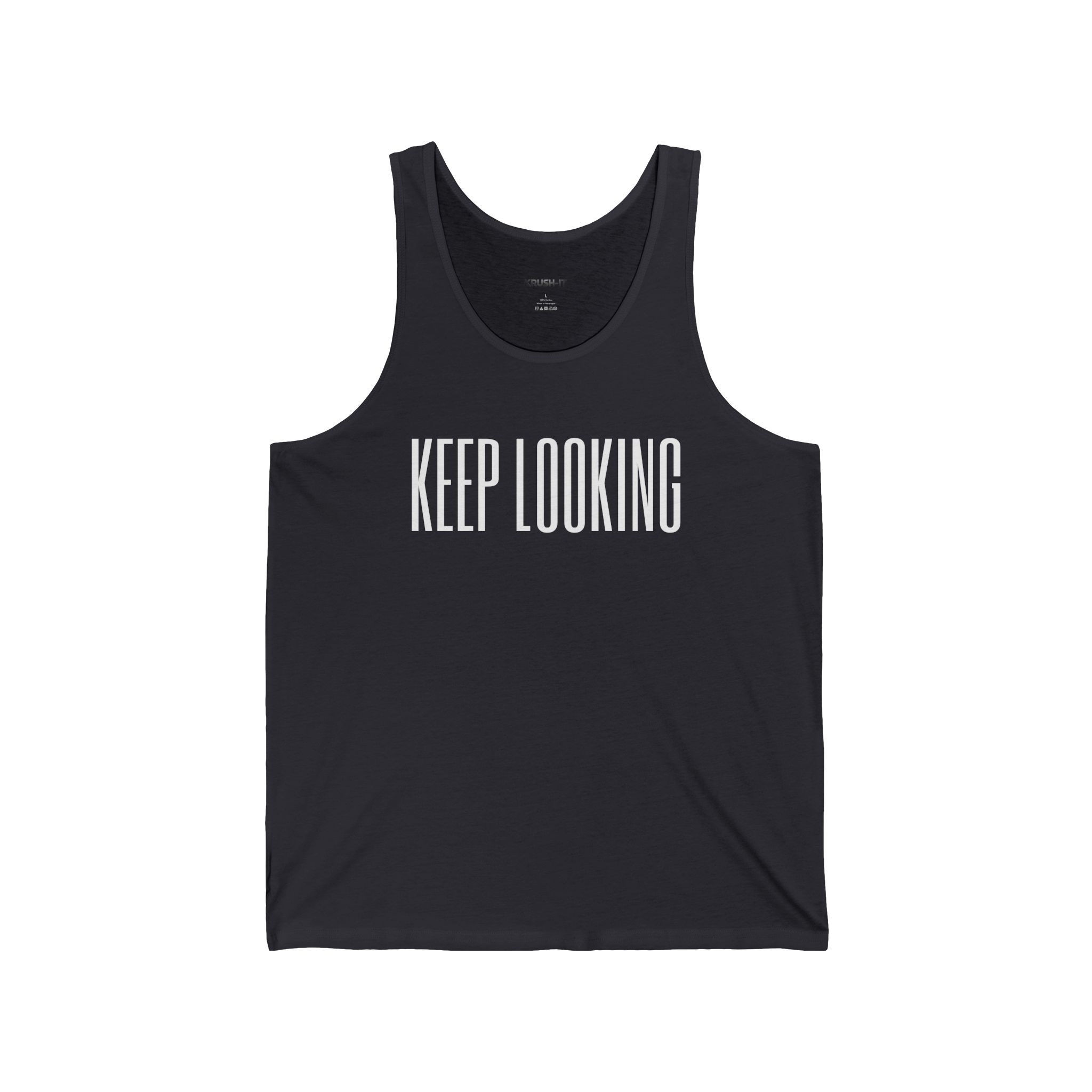 Motivational Unisex Jersey Tank - "Keep Looking" & "Krush-It" - Image 5