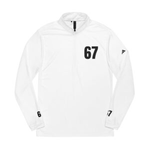 "67" Six Seven adidas® Embroidered Quarter-Zip Pullover - Stylish Athletic Wear for Active Lifestyles or Whatever