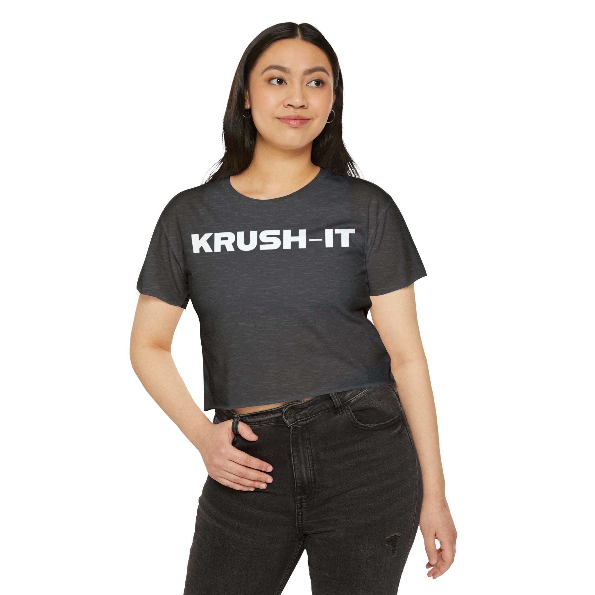 Krush-It Crop Top — Women's Motivational Festival Tee - Image 39