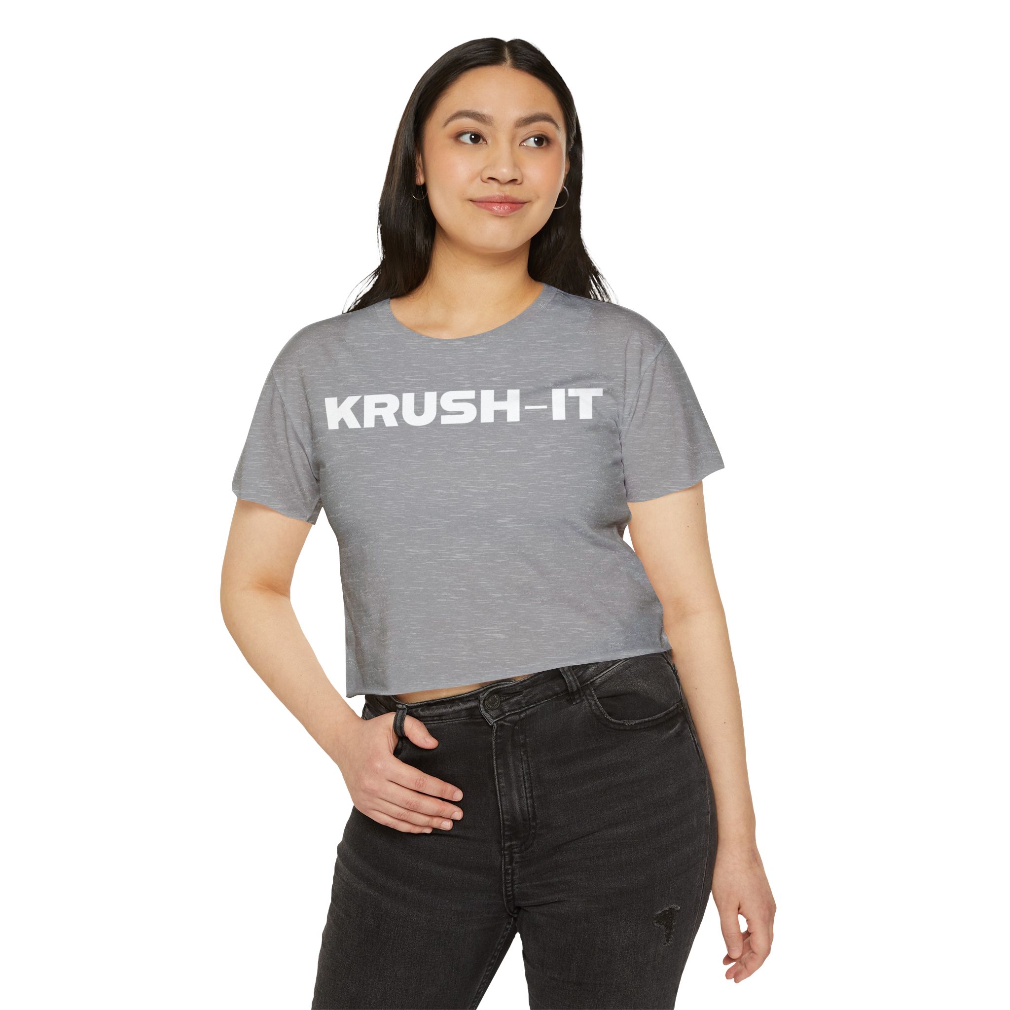 Krush-It Crop Top — Women's Motivational Festival Tee - Image 11