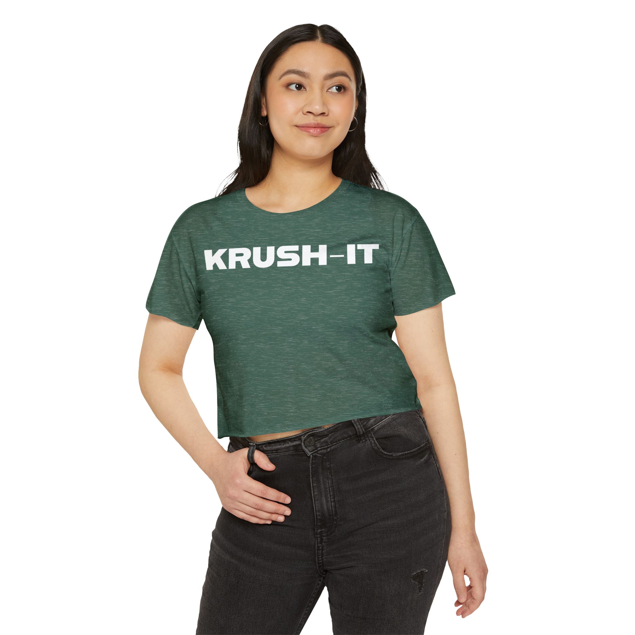 Krush-It Crop Top — Women's Motivational Festival Tee - Image 19
