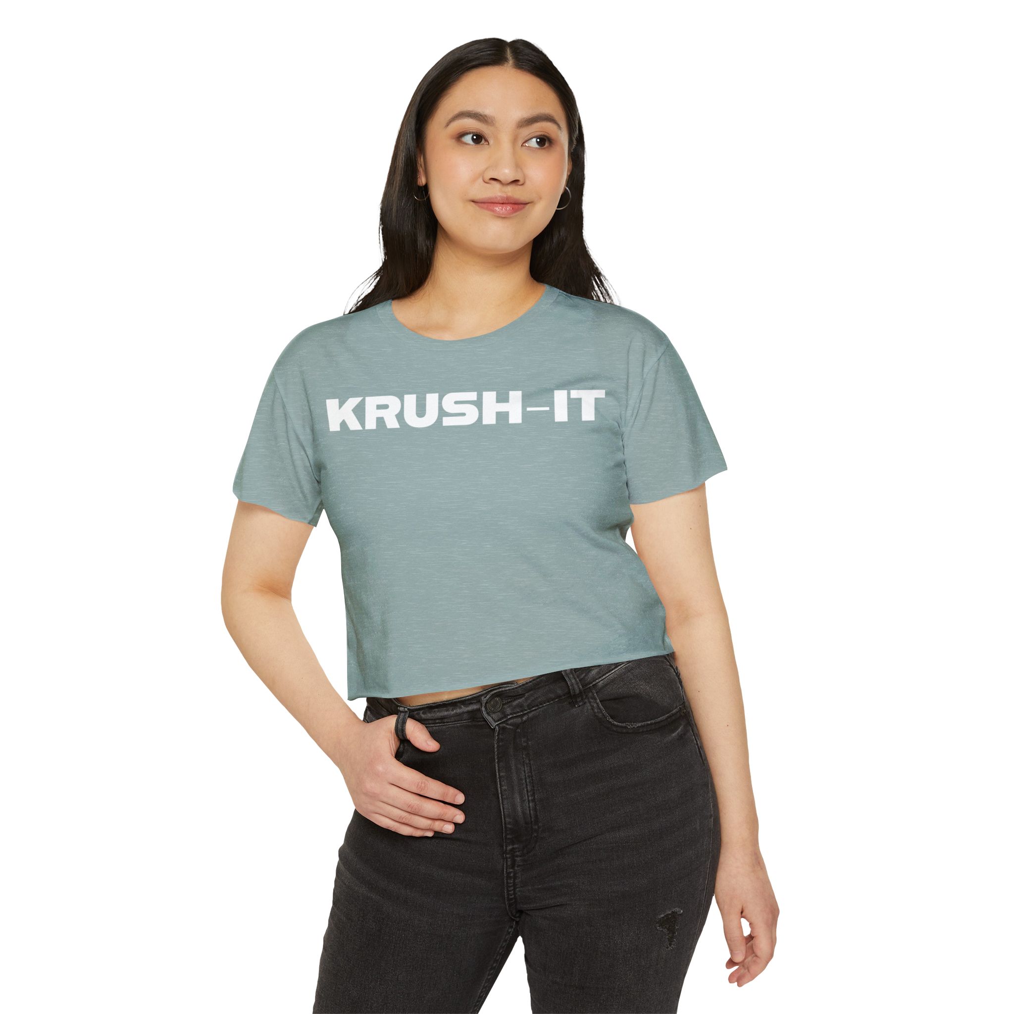 Krush-It Crop Top — Women's Motivational Festival Tee - Image 15